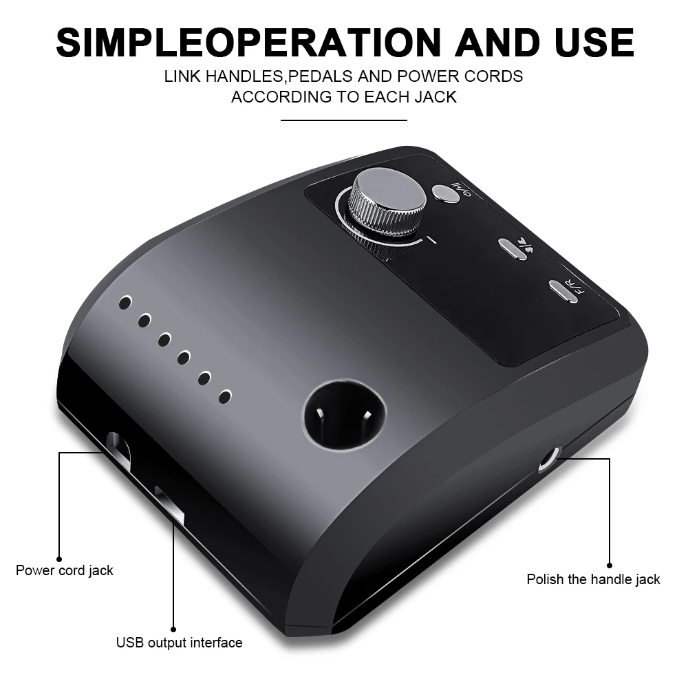 Electric Nail Drill 45000 RPM Electric Nail Drill Machine for Nails Electric File HD Display Metal Manicure Pen Professional nail lathe Sander
