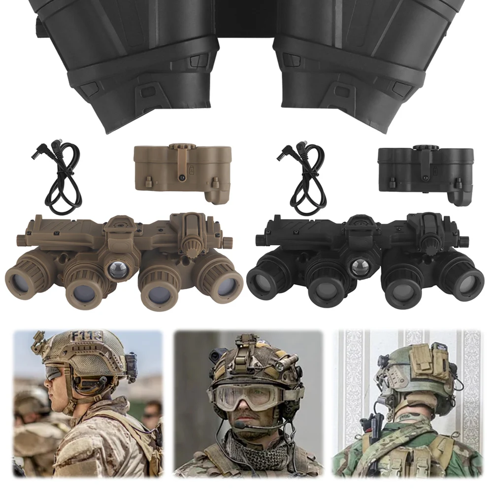 GPNVG 18 Night Vision Goggle Helmet Binocular Model Four-Eye Night Vision Device Model Airsoft Hunting Binoculars Movies Props