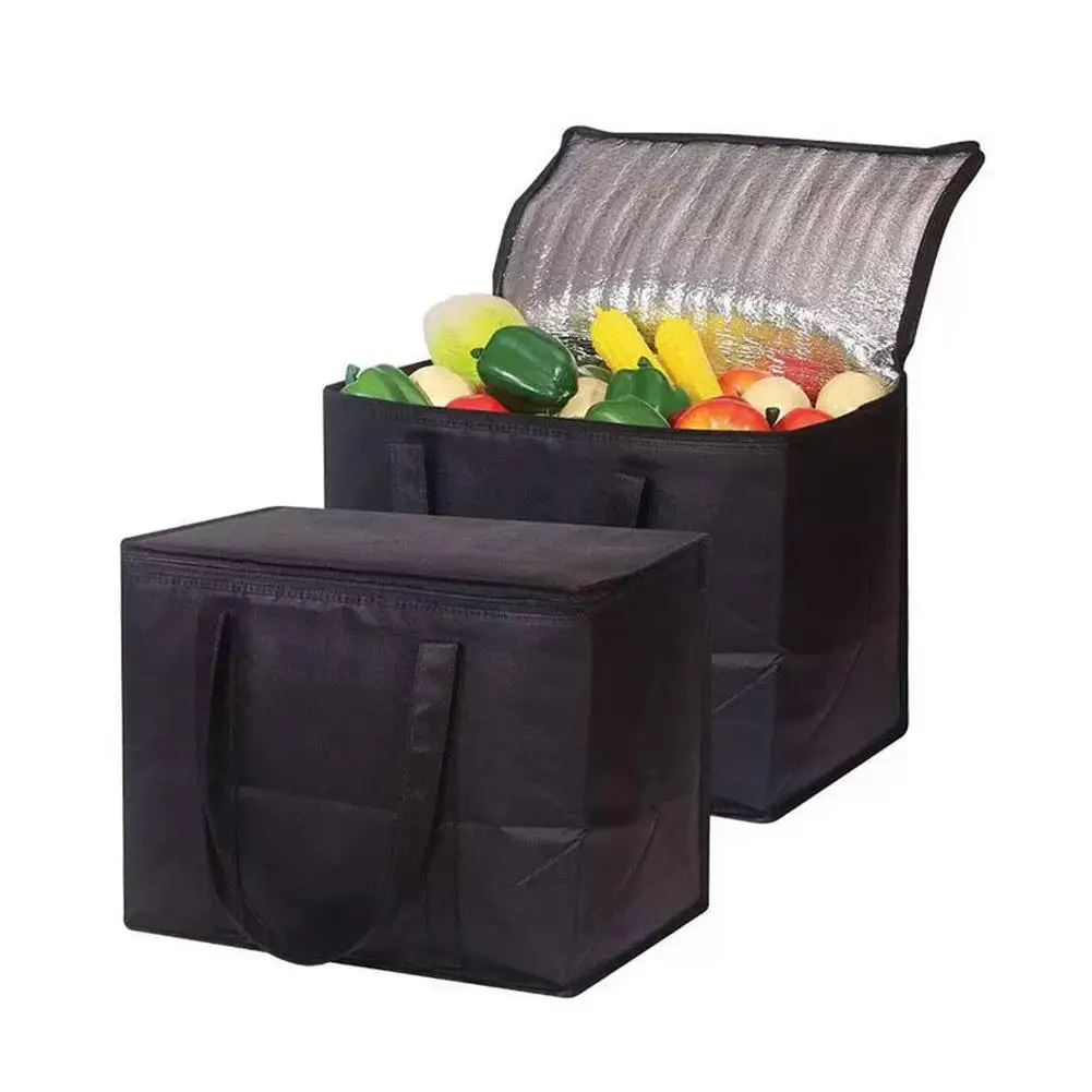 Large Capacity Insulated Grocery Bags Keep Food Hot & Cold For Hours Lightweight Hot Cold Takeout Food Delivery Bag 1