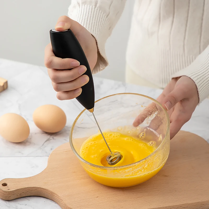 1PC Electric Egg Beater Milk Frother Wireless Handheld Coffee Cappuccino Frother Household Mini Whisk Mixer 6