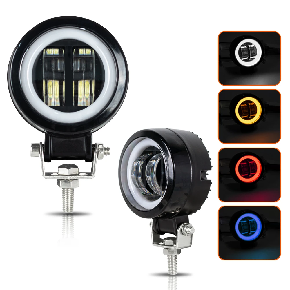 125w Motorcycle Headlight U7 Led Moto Driving Car Fog Spot Head Light - View #6