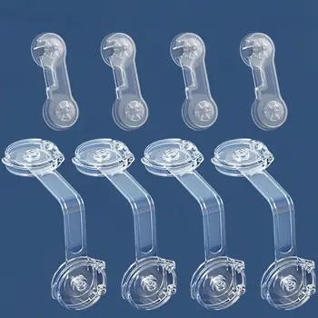 5/10 Pack Transparent Child Safety Locks Multi-functional No-Drill Baby Locks Suitable for Drawers Cabinets and Ovens