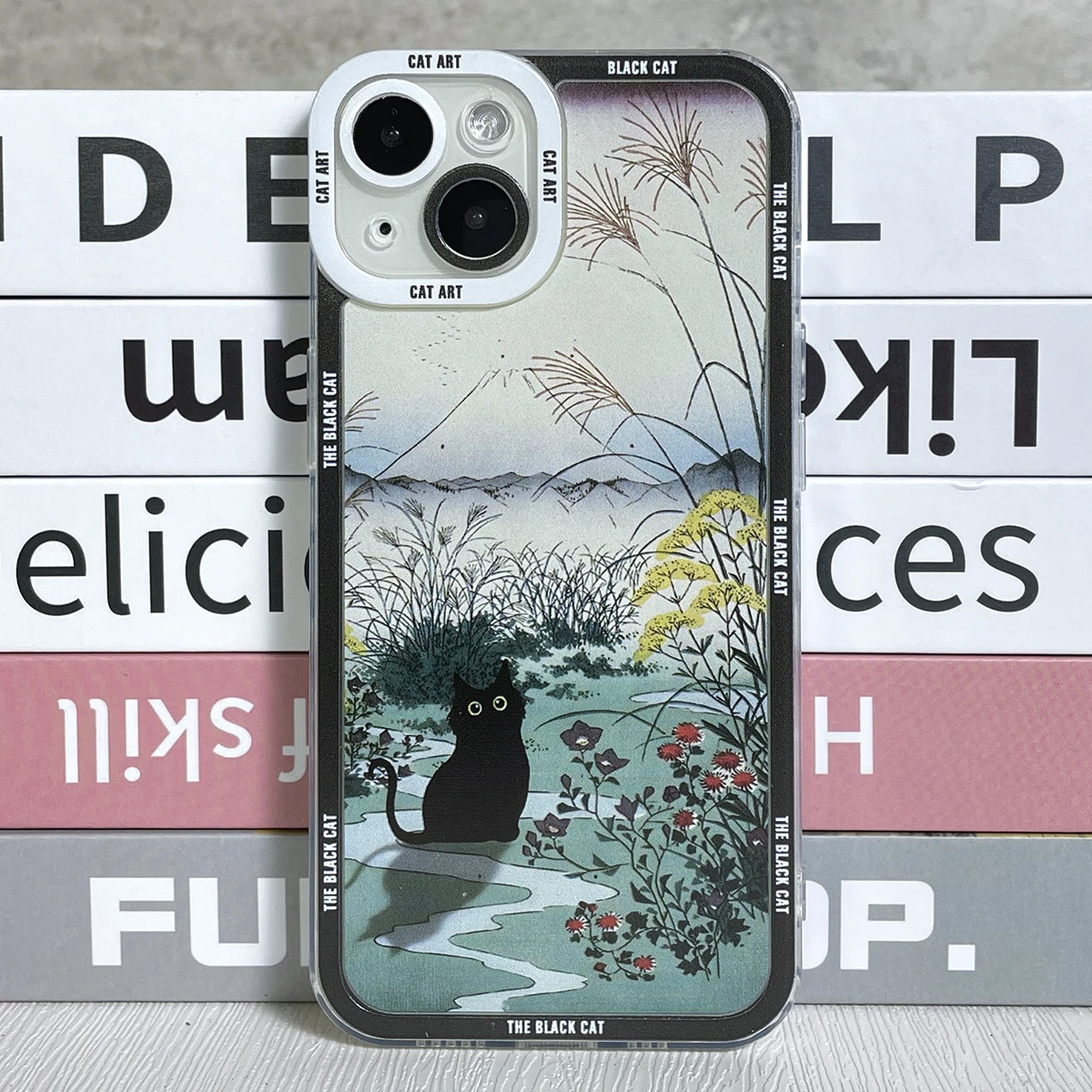 thumbnail image 1 of Funda para Samsung Galaxy The Black Cat Art, S20 Plus, S21 FE, S22, S23 Ultra, A13, A14, A21S, A32, A33, A34, A50, A51, A52, A54, A73, 1 of 5