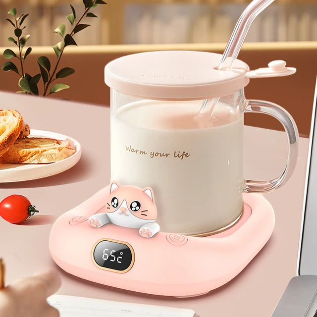 Cup Heater Coffee Mug Warmer Electric Hot Plate with 3 Temperature Setting  Thermostatic Heating Pad for Coffee Milk Tea 220V