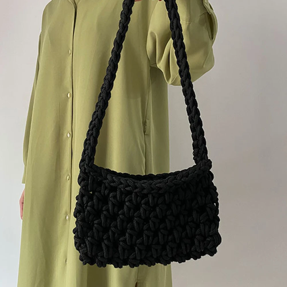 Flipkart.com | Maatir Crochet Handbag India Navy Crocheted Tote Bag Crochet  Purse Bag Shoulder Bag - Shoulder Bag