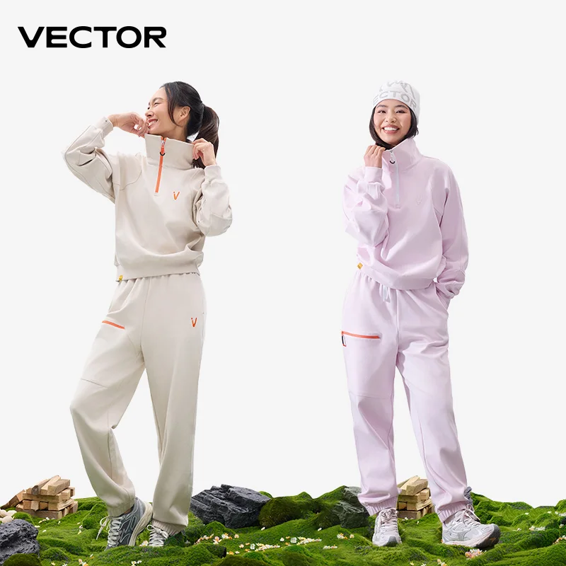 Casual Hoodie VECTOR Men's and Women's Spring and Autumn Half Open Hoodie Warm Coat Pants Suitable for Climbing Fishing Hiking Outdoor Sports