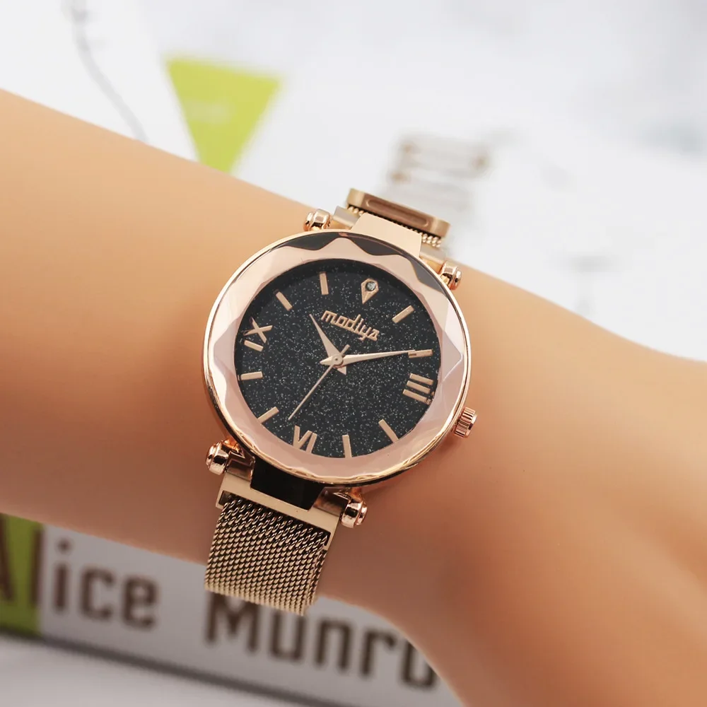 Moda Milano Con Orologio Da Donna Al Quarzo Cielo Stellato Orologi Da Polso Al Quarzo Da Donna Relojes Para Mujer Montre Femme Muslimah