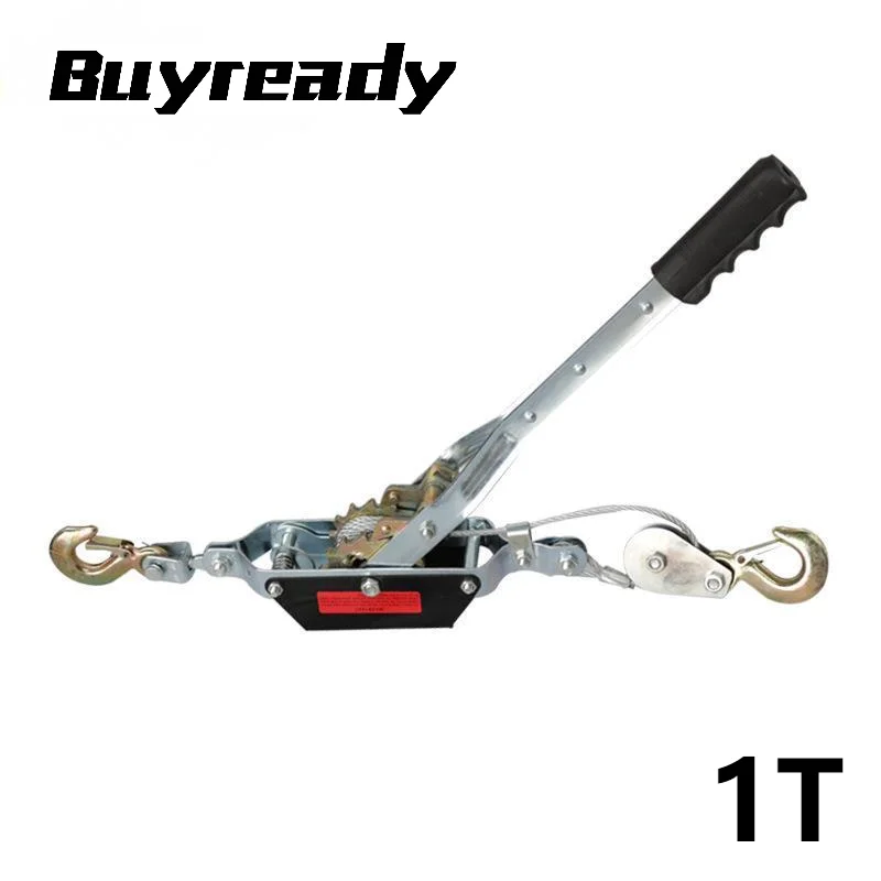 1t 2m Wire Rope Manual Tensioner Ratchet Double Hook Tensioner Winch
