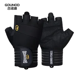 Breathable Anti - Slip Weightlifting Gloves with Wrist Support - S (GL078 - BK)
