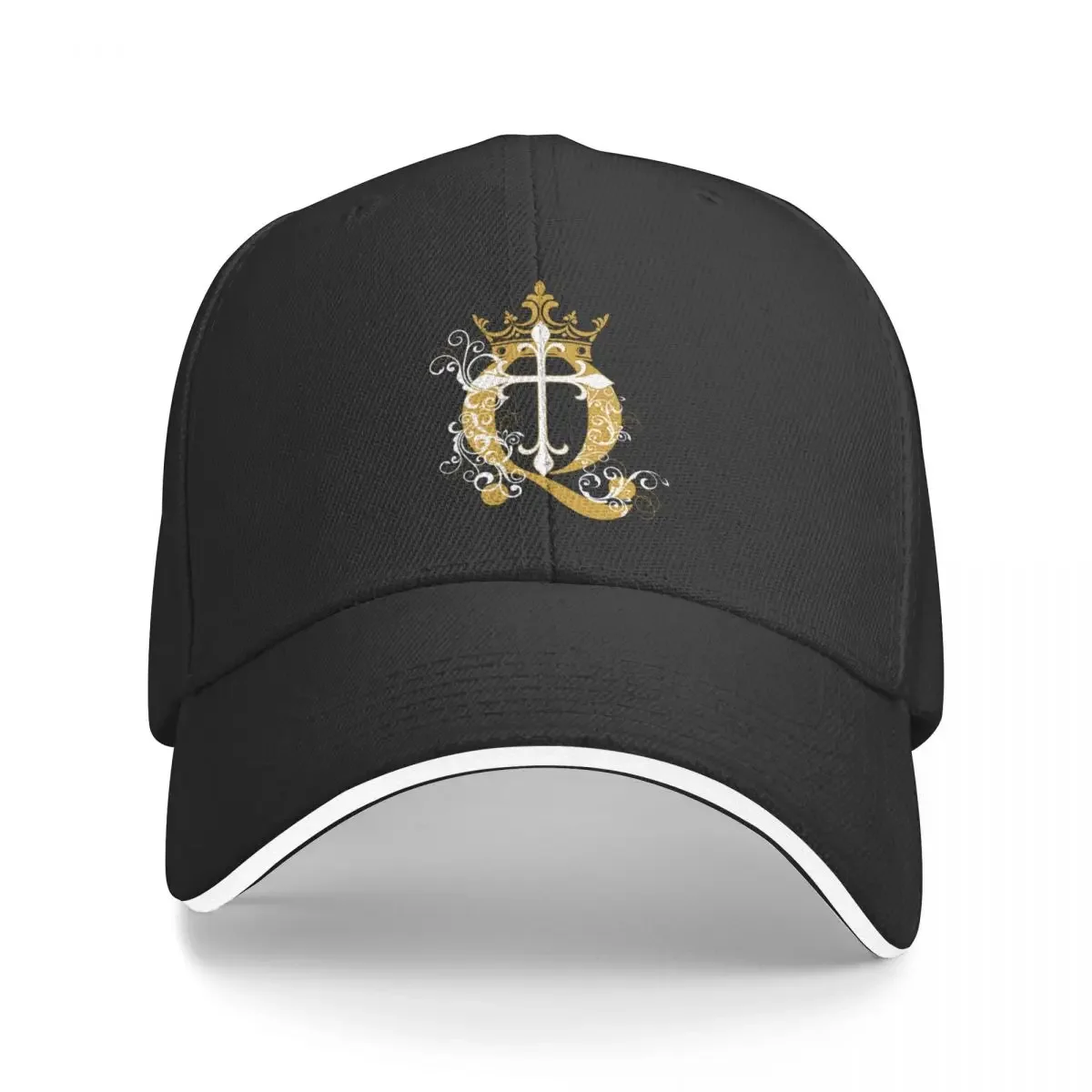 

Cross Q Crown in Gold Baseball Cap Hat Baseball Cap Golf Hat hard hat New In Caps Women Men's