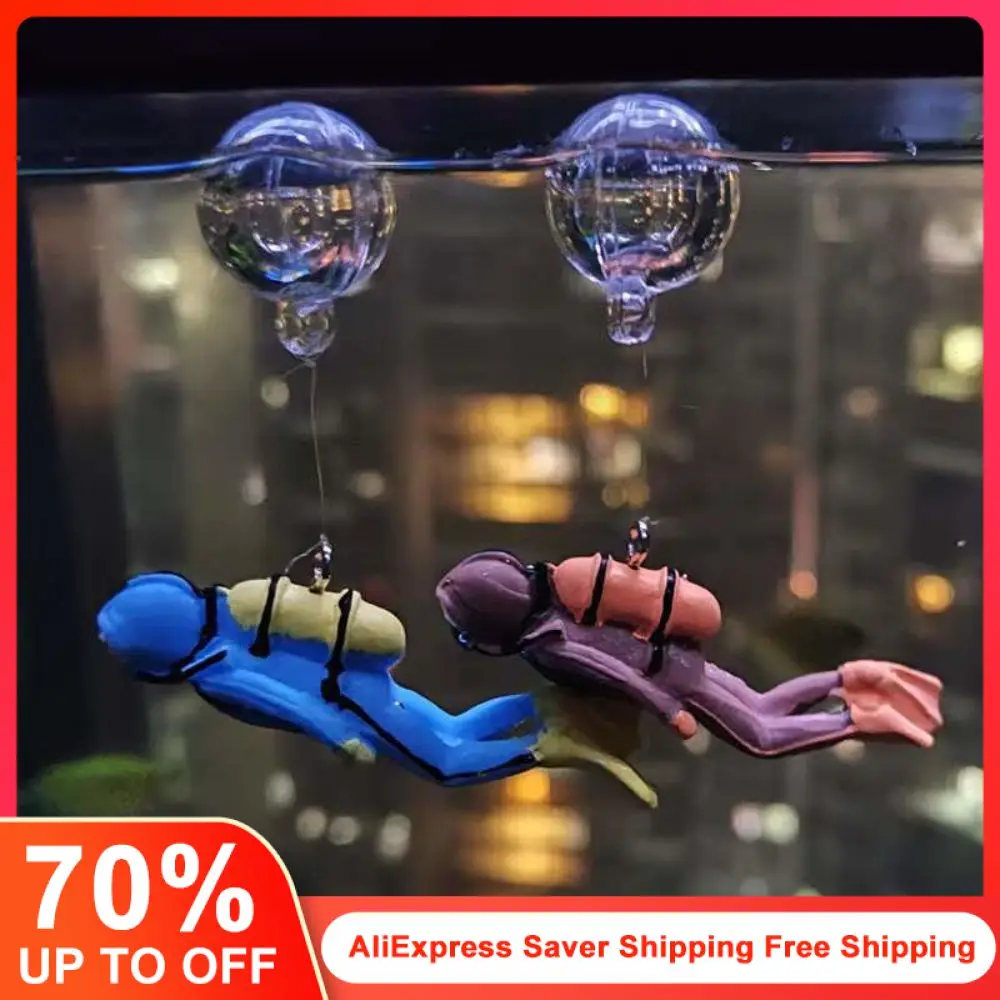 New Aquarium Decoration Accessories Mini Floating Diver Aquarium