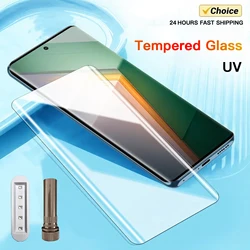 Premium 9H UV Tempered Glass Screen Protector, 3D Full Coverage Film for 3PCS