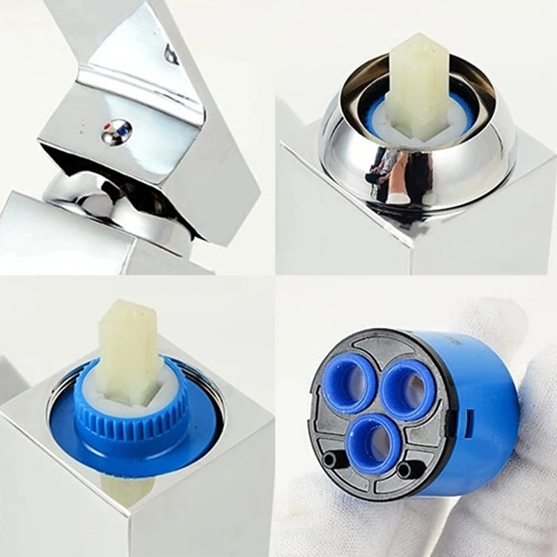 35/40mm 3 Way ABS Shower Faucet Column Ceramic Disc Cartridge Mixing Valve Mixer Shower Bar Tap Bath Mixing Valve Bathroom
