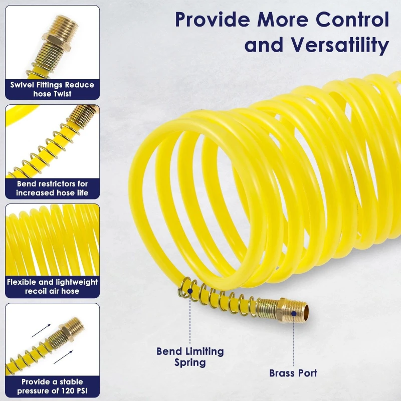 20 Pcs Sets Quick Connector Pneumatic Tools Kit Air Dust Gun Coupler Sets T-Handle Steel Tire Repair Tools for All Car Models