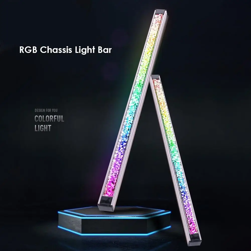 다이아몬드 렌즈 ARGB LED 라이트 바 액세서리, 가정용 컴퓨터, PC 케이스, 컴퓨터 섀시 장식 조명