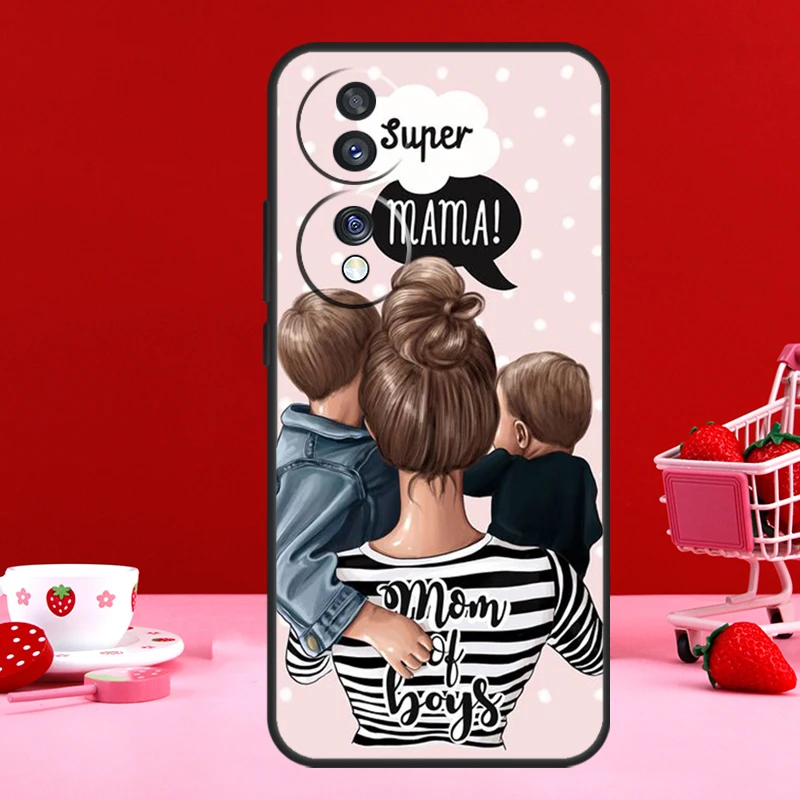 Elegant Mom & Baby Queen Design Phone Case - Premium Back Cover