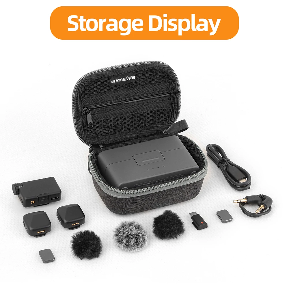 Compact Travel Storage Case for Wireless Microphone - Portable Protective Box