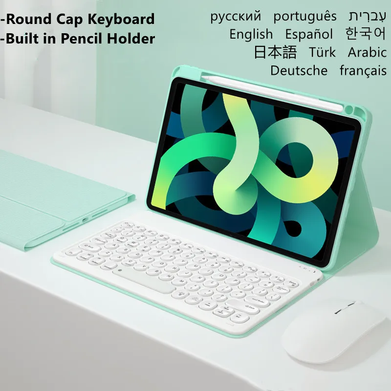 

For Apple IPad Mini 6 Keyboard Mouse Case for IPad Mini 2021 Keyboard Cover Russian Japanese Korean Spanish Portuguese Keyboard