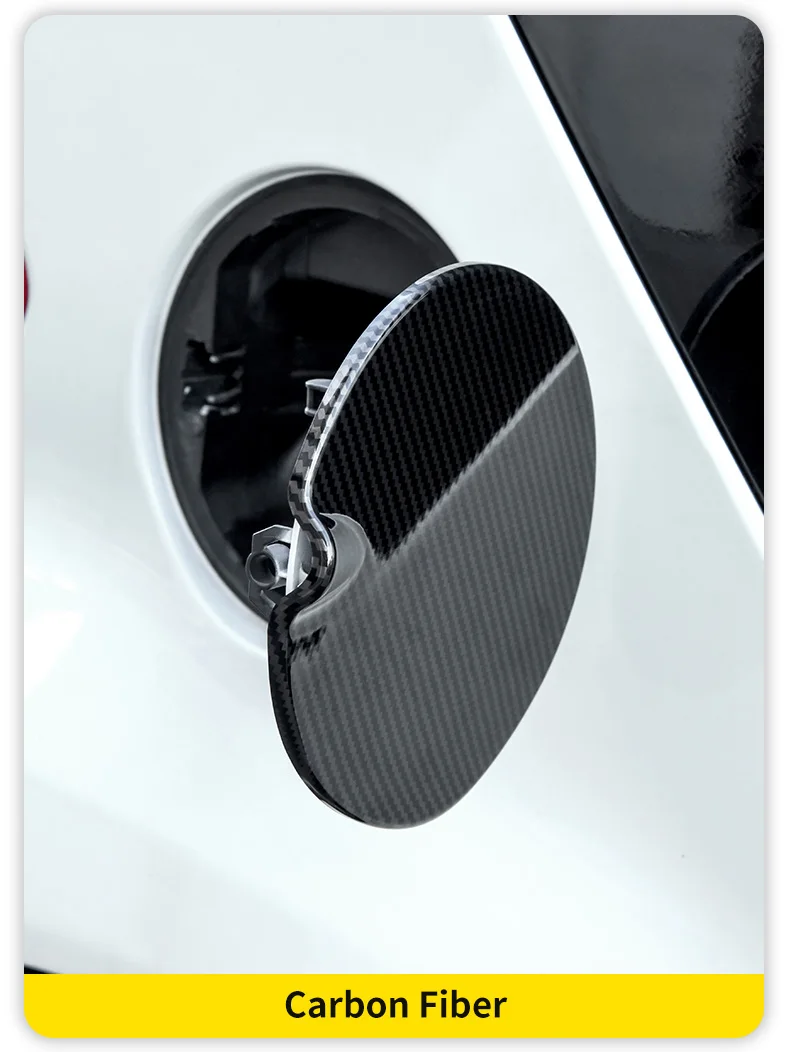 Für Smart 451 Fortwo Auto Tankdeckel Tankdeckel Dekoration Aufkleber Carbon Fiber Schwarz Tankdeckel Außenteile Auto Zubehör – Detail 11