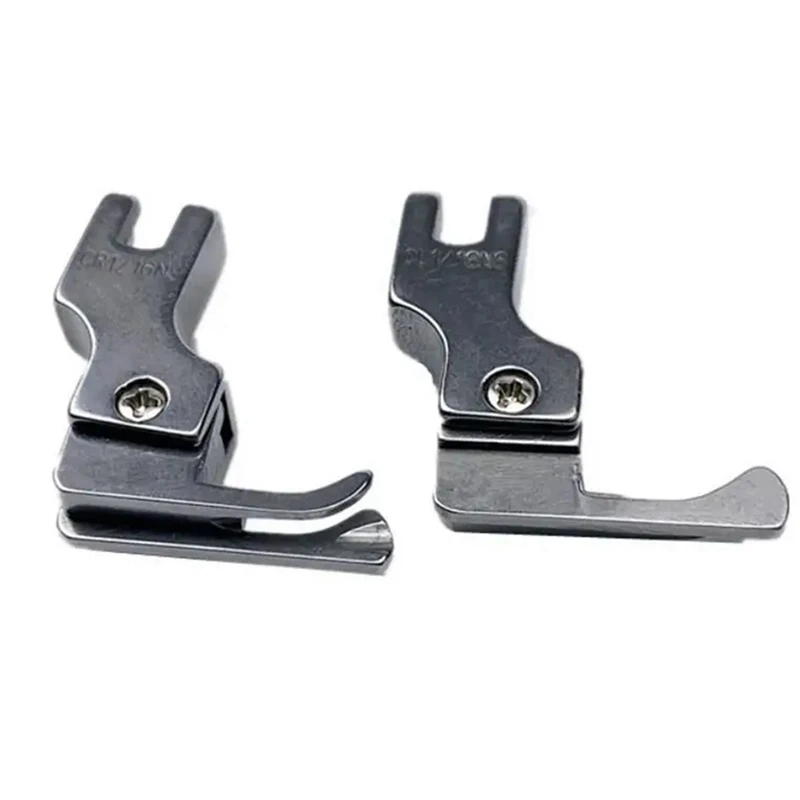 2Pcs Narrow Guide Presser Foot Industrial Lockstitch Sewing Machine Feet Zipper Universal Presser Feet