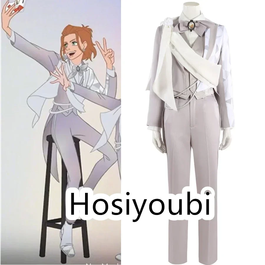 Twisted Wonderland Rose Kingdom White Rabbit Festival Deuce Cosplay Halloween Theme Costume