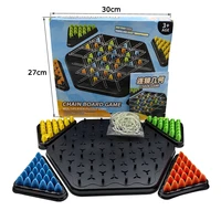 Chain Triangle Chess Game Triggle Rubber Band Game Educational Interactive Game Logical thinking Battle Set Family Party Gifts 1