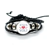 I Love Jesus Leather Charm Bracelet Glass Dome Snap Button Bracelet & Bangles Fashion For Women Men Gifts 4