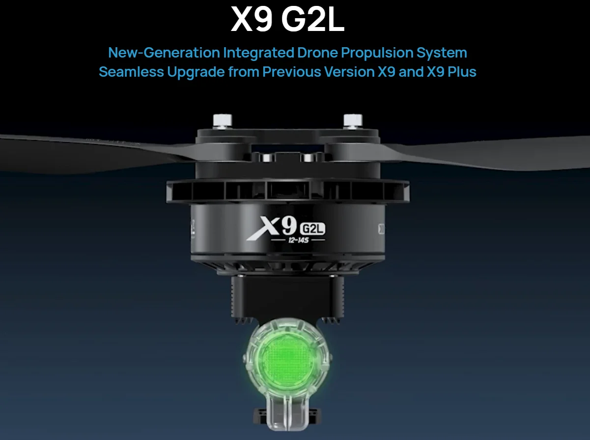 รูปสินค้า มอเตอร์โดรนเกษตร Hobbywing X9 G2L พร้อมใบพัดพับได้