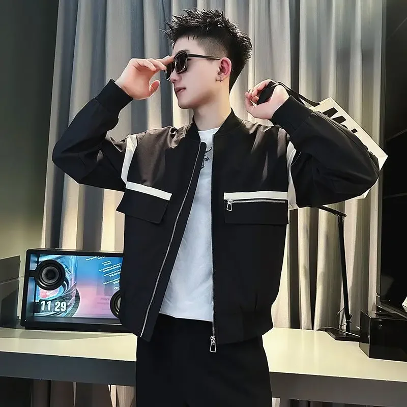 

High-end Sense N-style Overcoat Men's Spring and Autumn Fashion Brand Handsome Jacket 2024 New Men's Casual Jacket