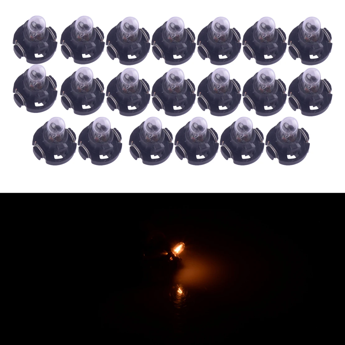 20Pcs T3 Wedge Car Dash Instrument A/C Interruttore Di Controllo Del Riscaldatore Del Clima Lampadina 12V Nuovo