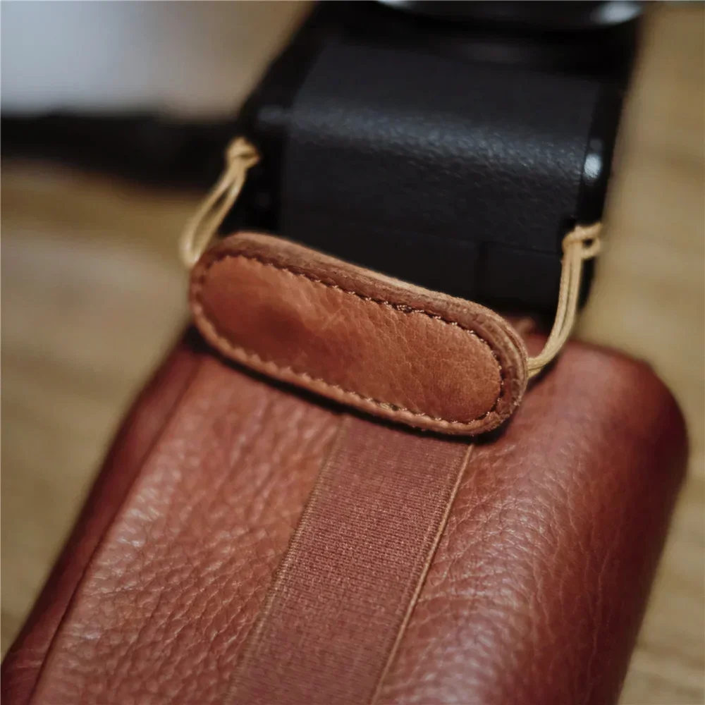 Leather Hand Finger Ring Band Lanyard Strap Sling Handle Camera String Cowhide Bracelet for Ricoh GR2 GRII GR3x GRIII Accessory camera strap