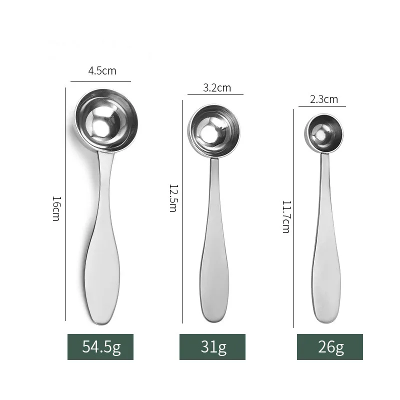 1pc 304 Stainless Steel Measuring Spoon Tea Spoon Milk Powder Spoon Kitchen Tool