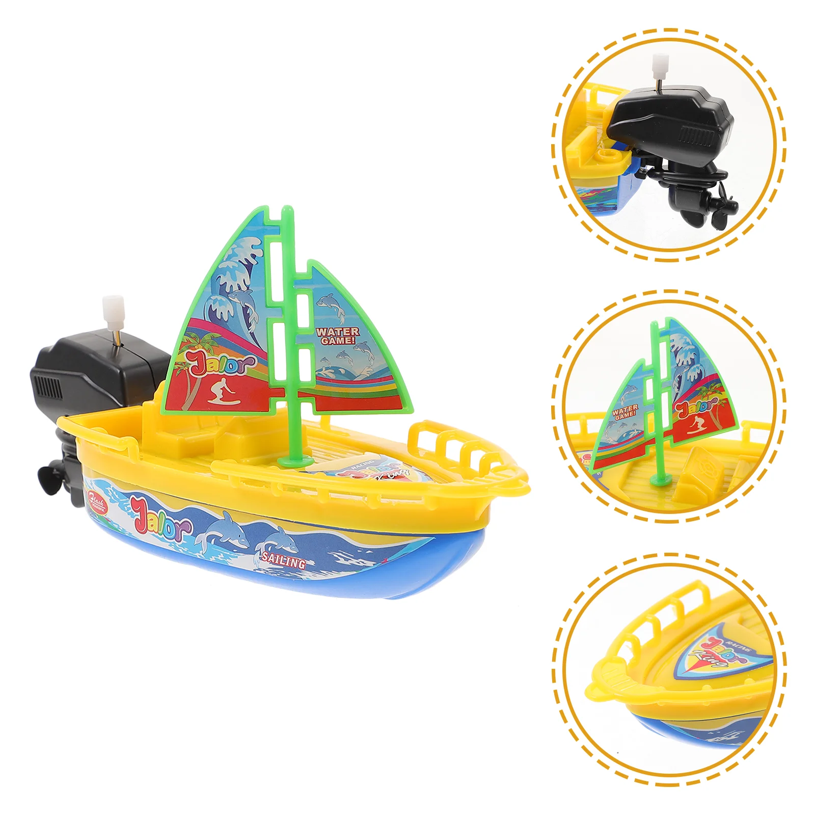 

3 шт. заводная лодка, игрушка, плавательный бассейн, детские игрушки, ванночка, ветер, пластиковый, для ребенка, для малыша