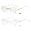 Diamond Frameless Myopia Glasses Anti-Blue Light Eye Protection Ultra Light Eyeglasses Men Women Vision Care 100~400 Diopter 5