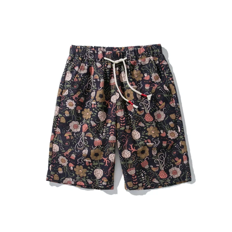 Hawaii Summer Beach Shorts Fashion Graphic Knee Length Pants Men Elastic Waist Unisex Trunks Male Swimsuit