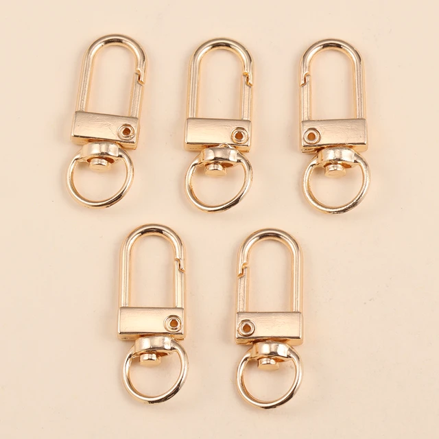 Lobster Key Ring Hook Chain  Metal Lobster Clasp Clips Bag - 5pcs Gold  Chain Ring - Aliexpress