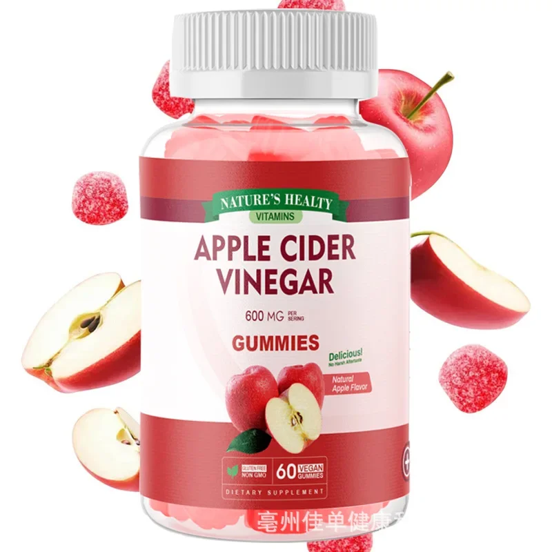 Apple cider vinegar gummies slim maintain body management appetite suppression promotion of digestion and intestinal health
