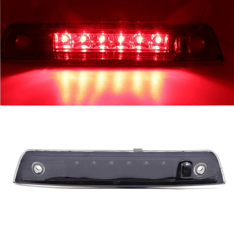 

For Jeep Grand Cherokee Wk 2005-2010 Rear High Mount Brake Light LED 3Rd Third Brake Light Parts (Smoke Lens)