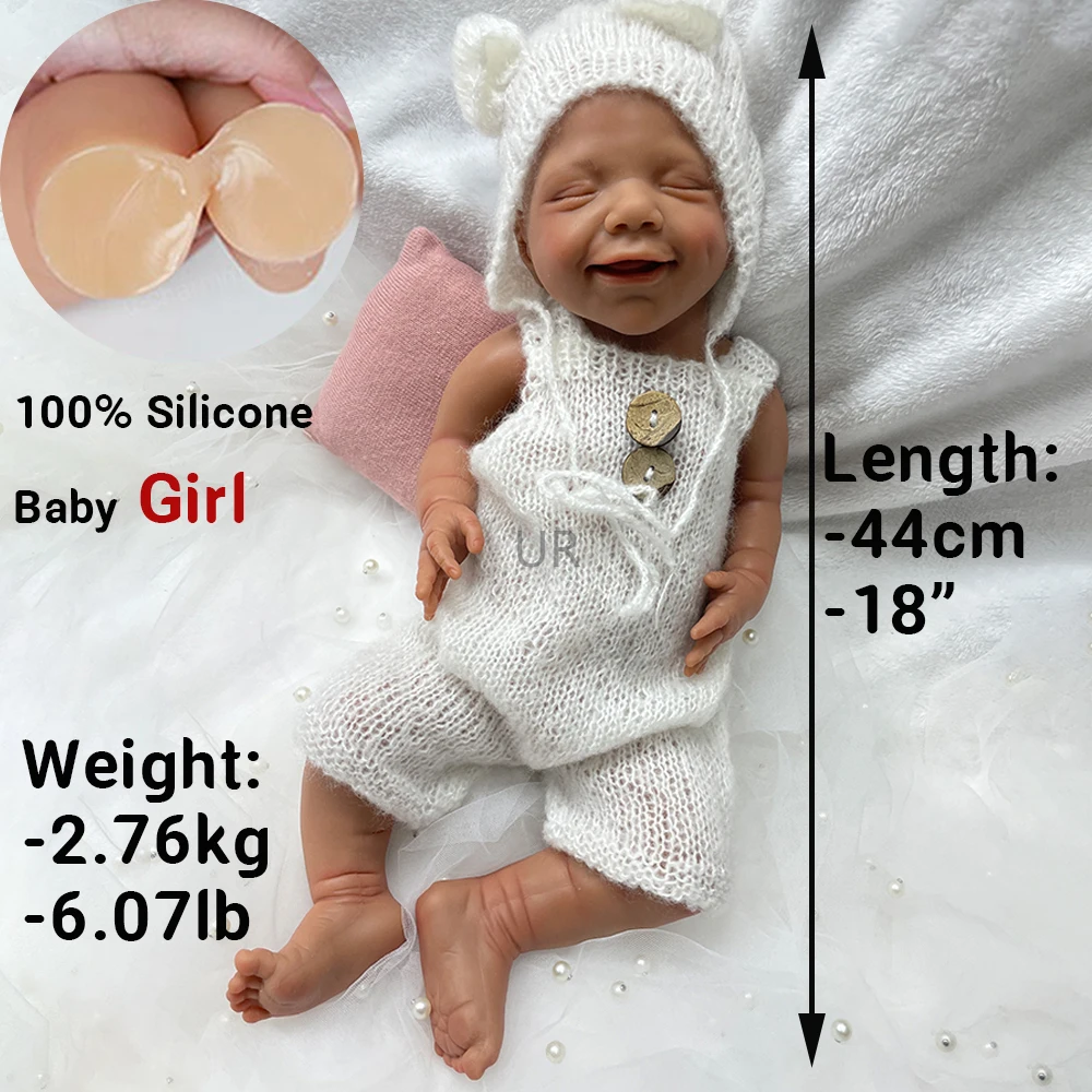 Full Body Silicone Baby Girl Full Vinyl Baby Doll Full Body