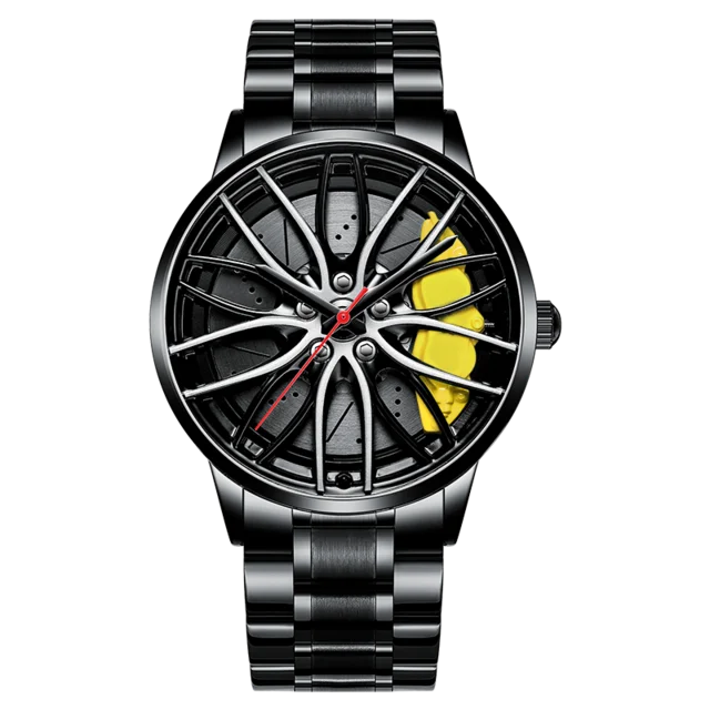 2022 Watch for Men Unique Custom Design Real 3D Car Wheel Watch Fashion Waterproof Sport Watch Men Rim Hub Watch Quartz Watch 
