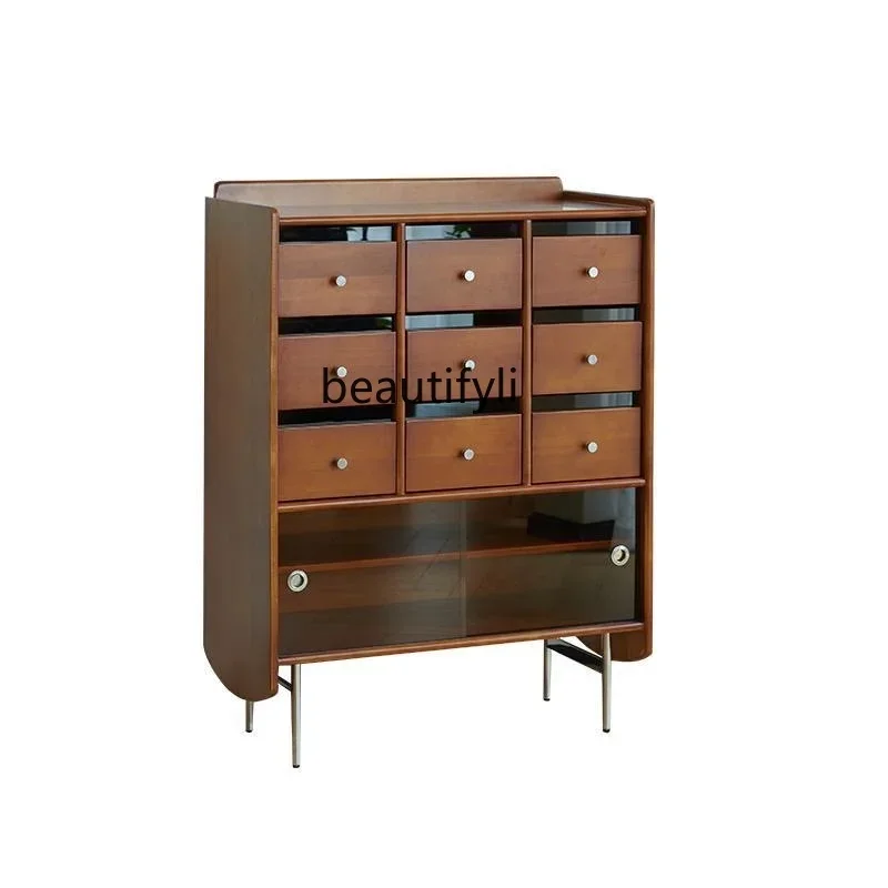 

Retro Solid Wood Chest of Drawer Chest of Drawers Middle and Ancient Sideboard Cabinet Hallway TV Cabinet Side Cabinet