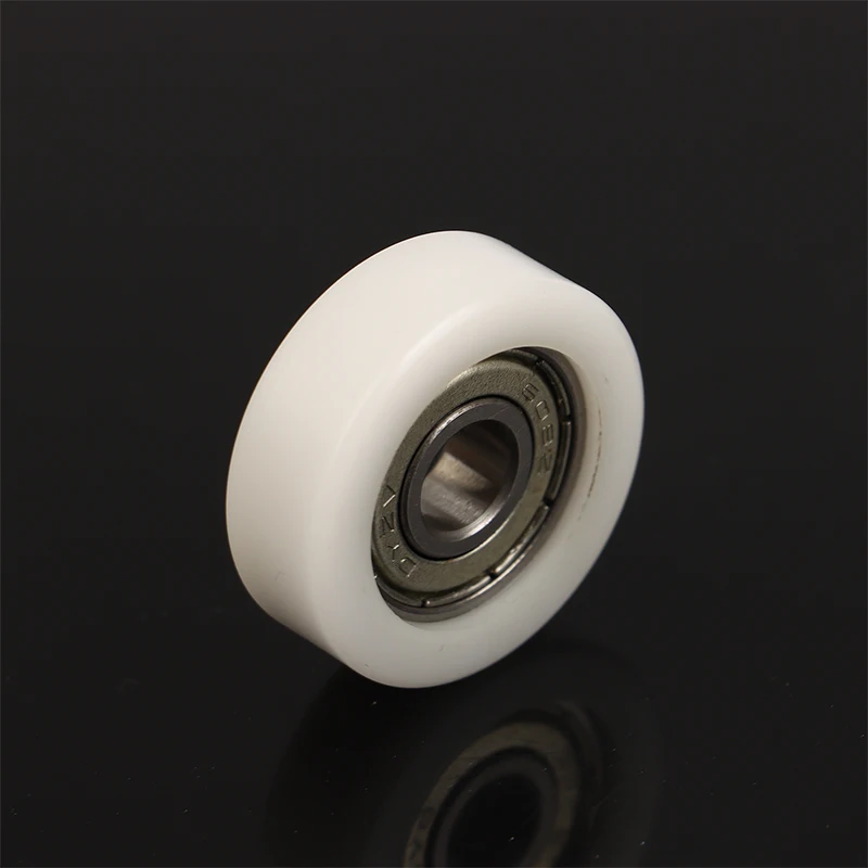 1Pcs 608 ZZ 8*30*10mm POM 나일론 라운드 타입 롤러 휠 POM 포장 608ZZ 베어링 풀리 플라스틱 휠 베어링 풀리