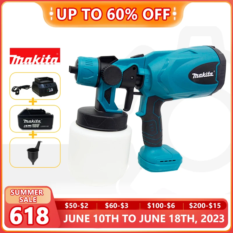 Makita800mlCordlessElectricPaintSprayGunHouseholdDisinfectionSterilizationPortable