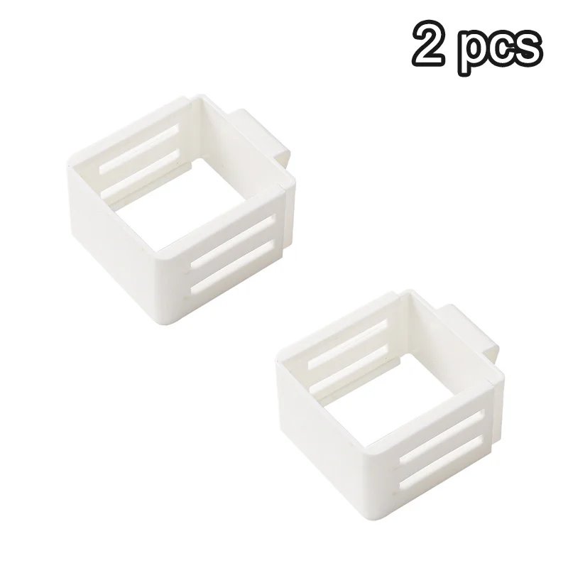 2pc Plastic Retractable Storage Box Partition Plate For Refrigerator Side Door Sorting Storage Classification Grid Clip Organize