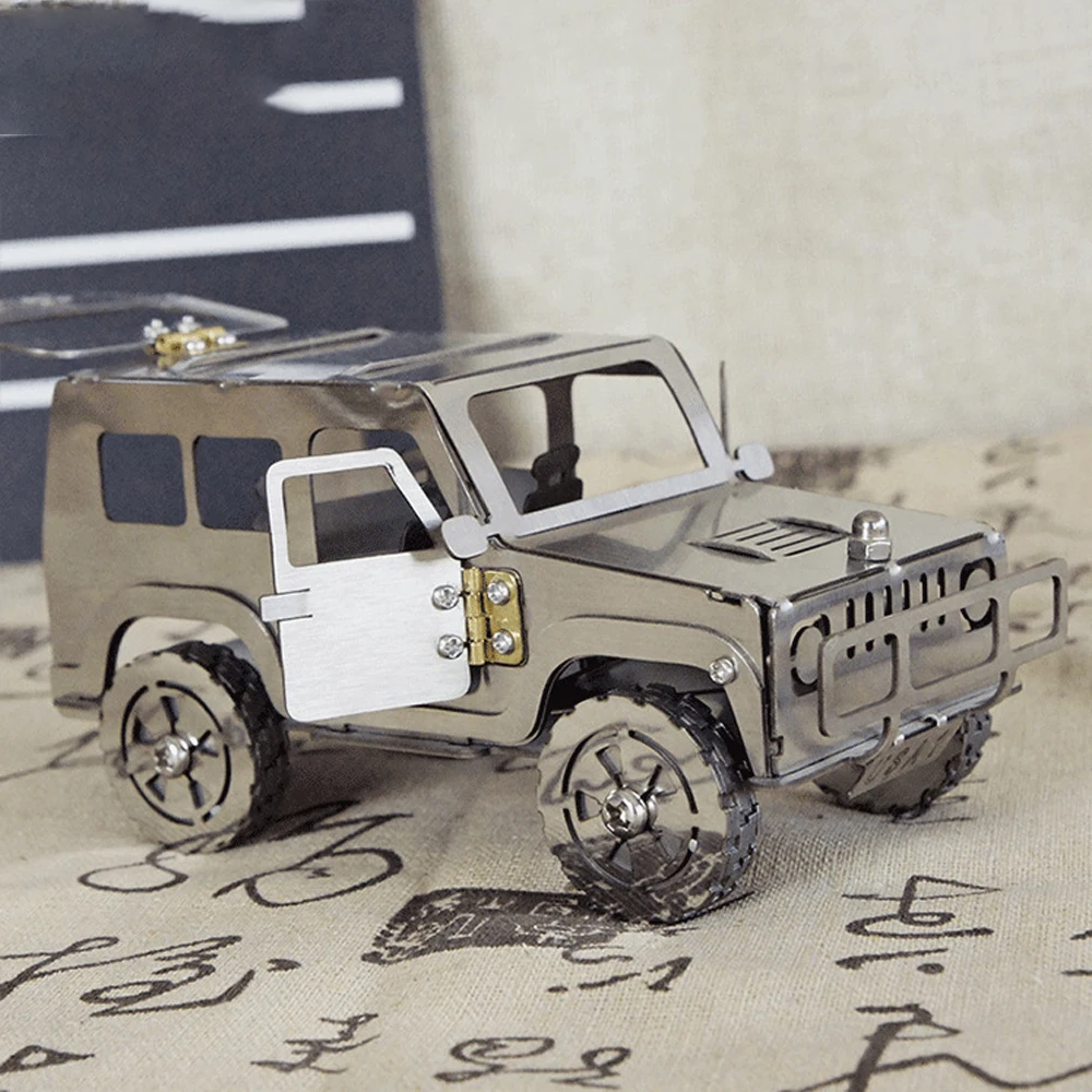 

Металлические поделки для домашней коллекции поделки из нержавеющей стали резка автомобиля Модель коллекции украшений