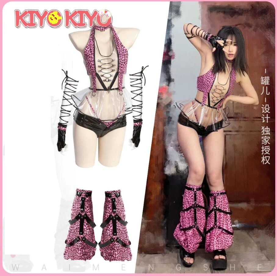 

KIYO-KIYO Punk Sexy lingeries Cosplay private photo shoot style Top briefs Halloween Costume