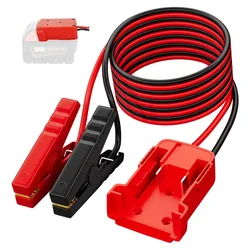 Automotive Emergency Power Kit with 12AWG Cable and Battery Jumper Starter (For Milwaukee)