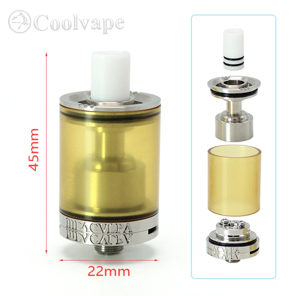 

Испаритель sxk Mea Culpa MTL RTA Holy Atty style, обслуживаемый бак для вейпа rta 3,5 мл 22 мм, испаритель rta vs sxk Patibulum, разблокированный mtl rta