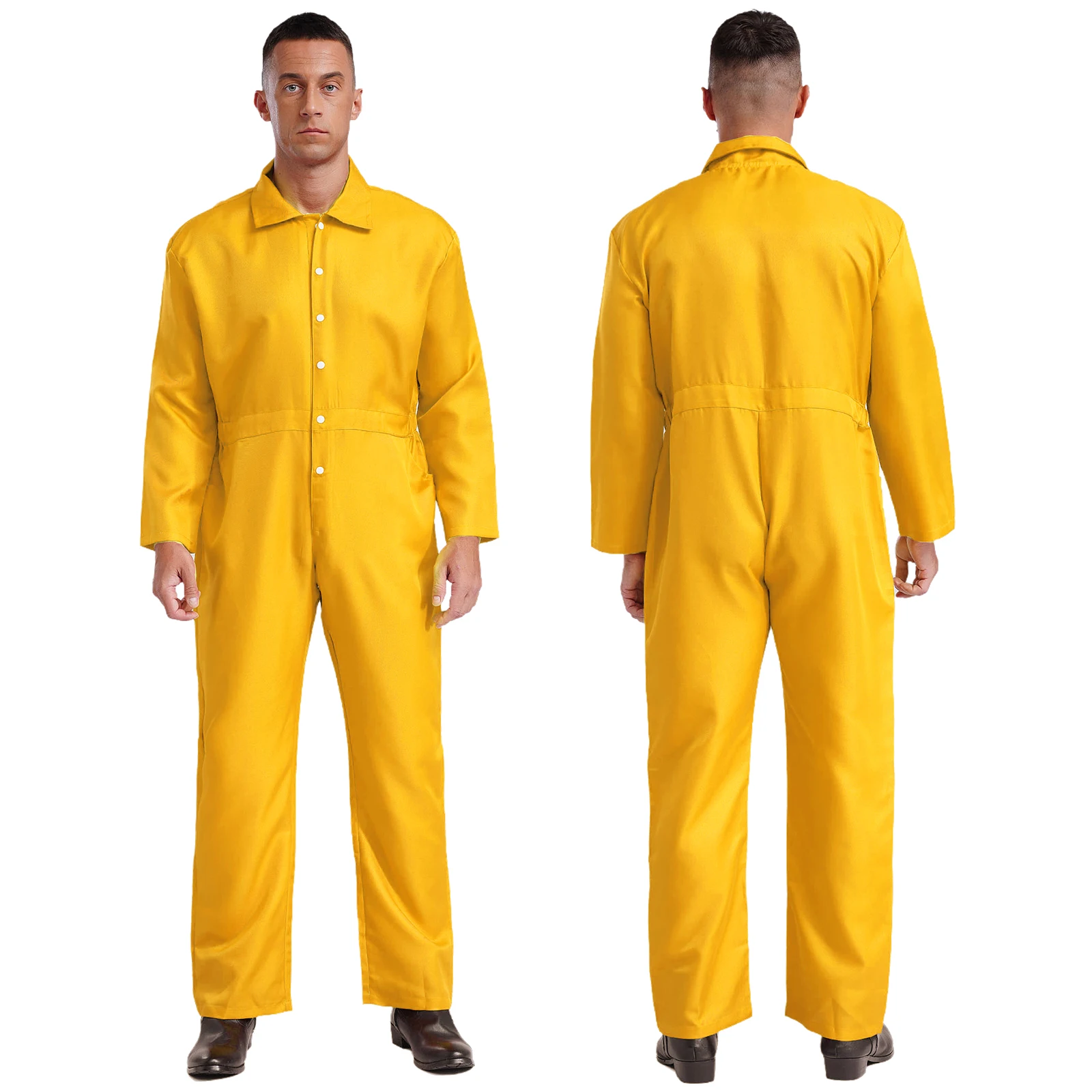 thumbnail image 1 of Monos de trabajo para hombres Monos de cuerpo entero Uniformes Monos resistentes Monos de trabajo Uniformes de taller Ropa de trabajo con botones de manga larga, 1 of 5