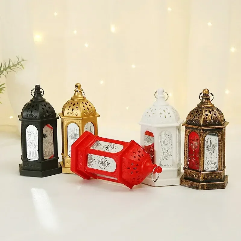 

Wind Lamp Ornament Islam Muslim Party Decor for Home Party Gift Eid Mubarak LED Supplies Ramadan Wind Lantern Eid Decoration